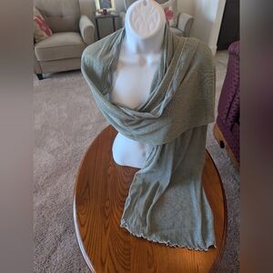 Anna Pashmina Heirloom Subtle Glitter Grey Scarf - NEW